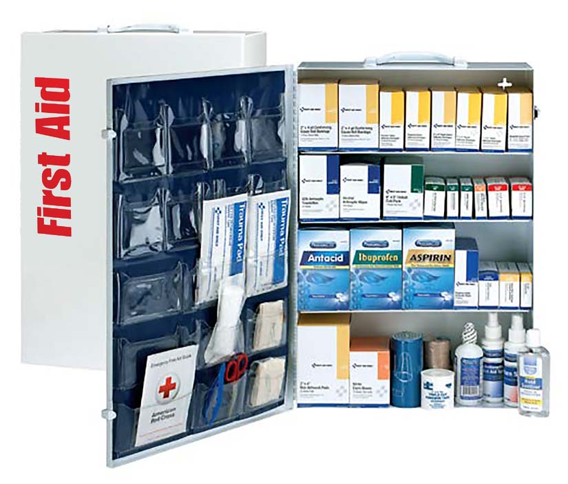 150 Person ANSI B 4 Shelf First Aid Cabinet - ANSI 2021 Compliant